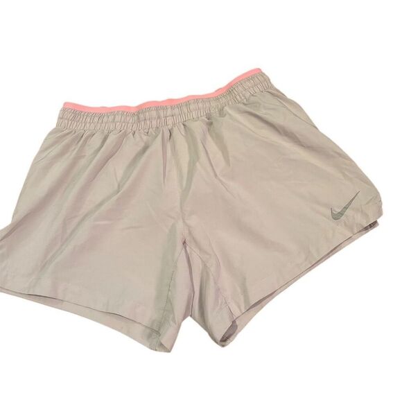 Nike Women's XS tan-coral Dri-FIT Running Shorts Elastic Waistband - Picture 1 of 11
